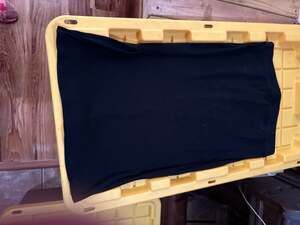 Isabel Maternity by Ingrid & Isabel Black Ribbed Midi Skirt Size L